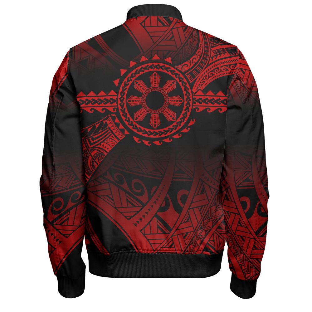 Philippines Filipinos Bomber Jacket Polynesian Tribal Sun Tribal Legacy