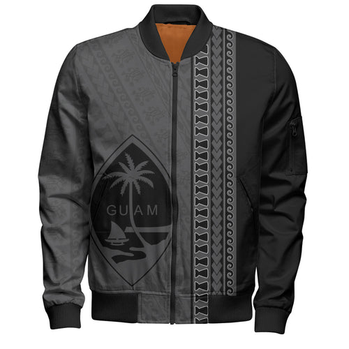 Guam Bomber Jacket Island Crest Chamorro Tribal Heritage