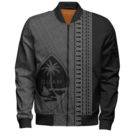 Guam Bomber Jacket Island Crest Chamorro Tribal Heritage