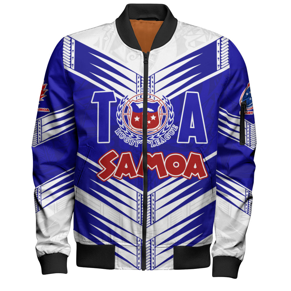 Samoa Bomber Jacket Toa Samoa Rugby Polynesian Tribal Pride Style