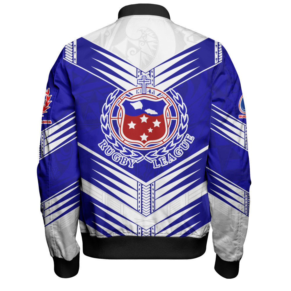 Samoa Bomber Jacket Toa Samoa Rugby Polynesian Tribal Pride Style