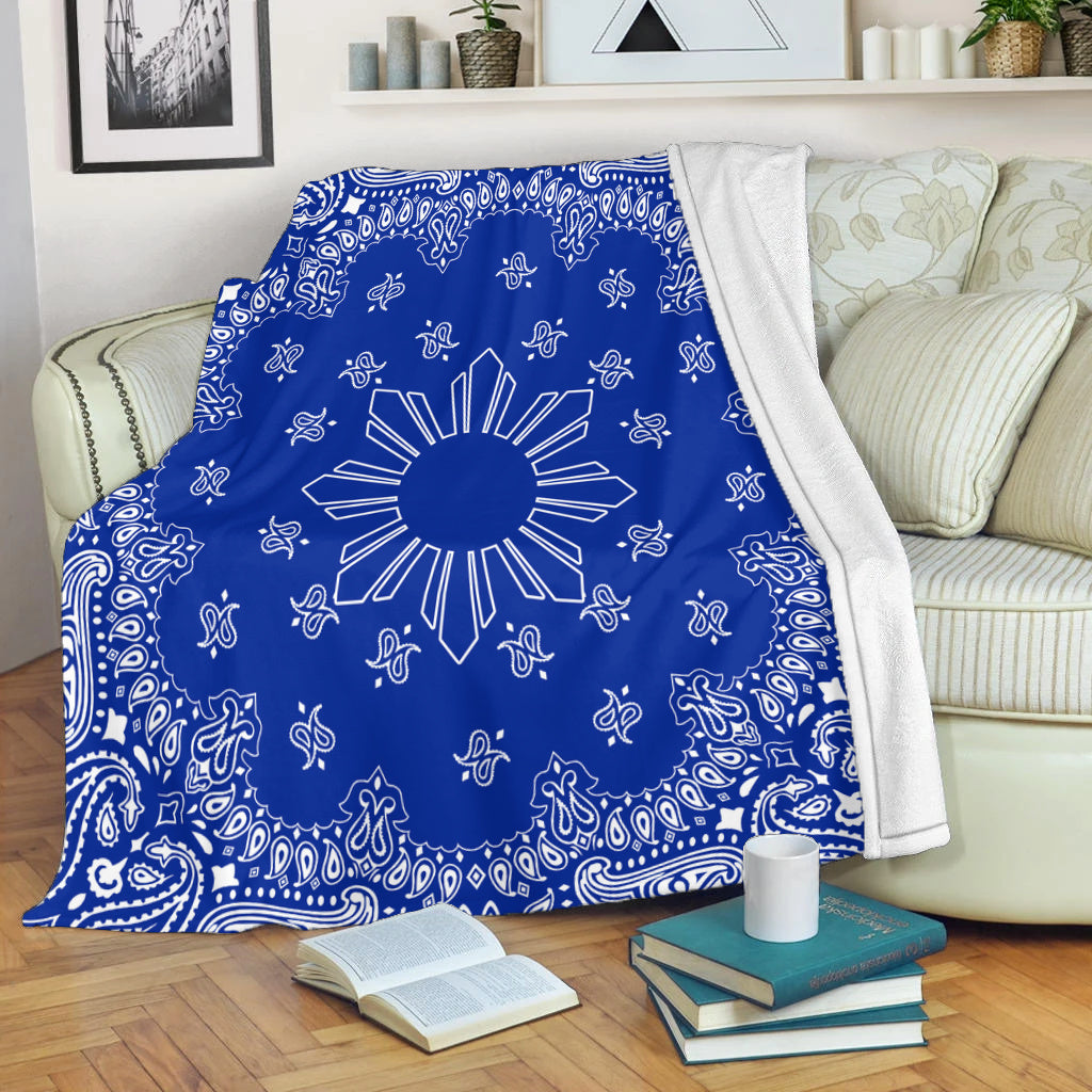 Philippines Filipinos Premium Blanket Sun Bandana Paisley Print Heritage