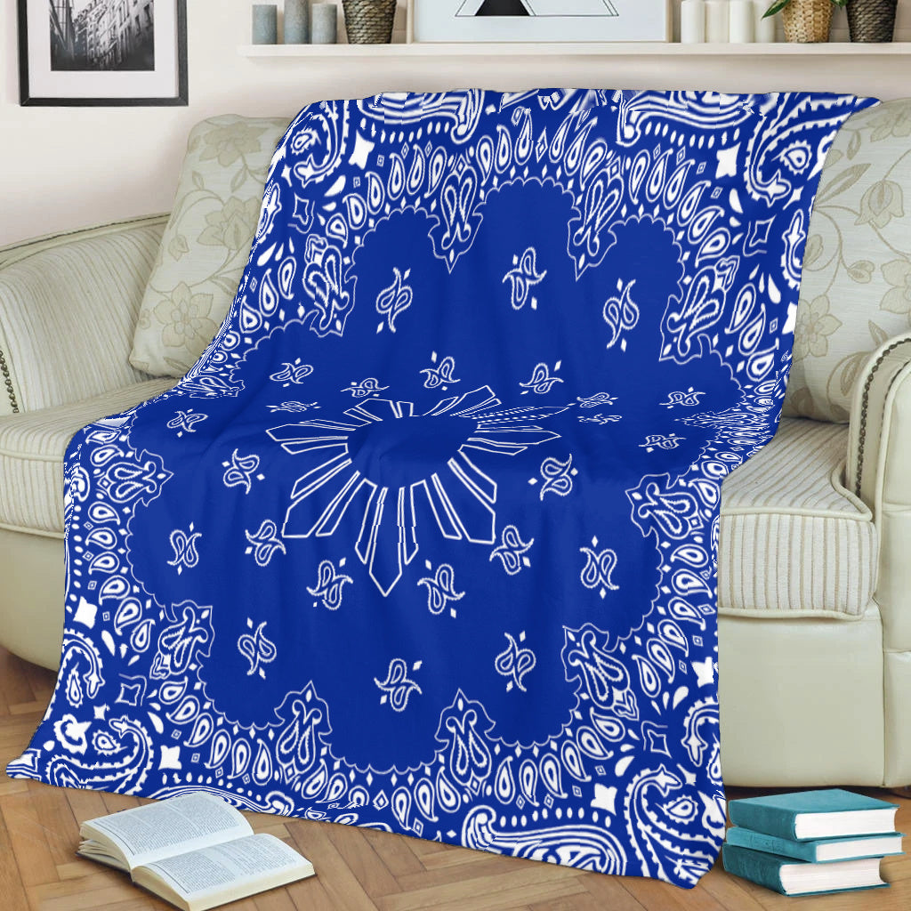 Philippines Filipinos Premium Blanket Sun Bandana Paisley Print Heritage
