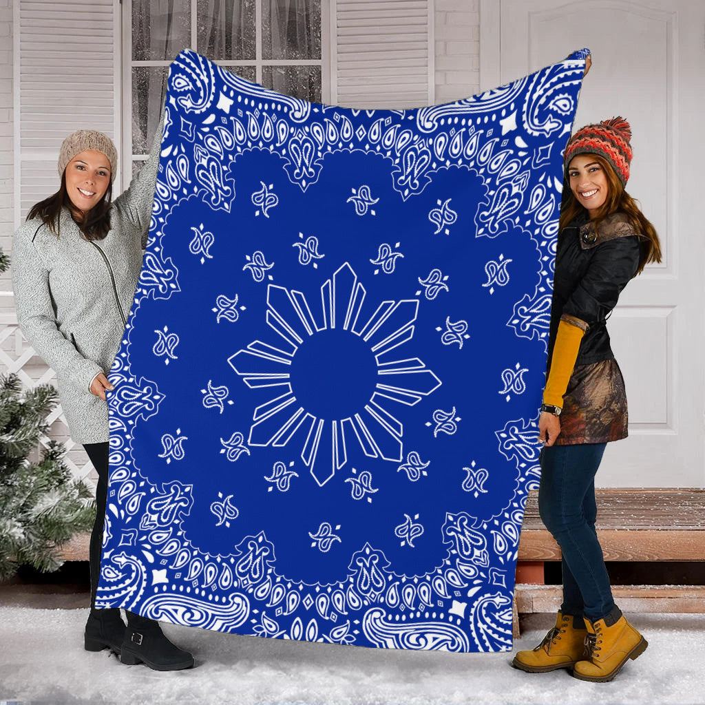 Philippines Filipinos Premium Blanket Sun Bandana Paisley Print Heritage