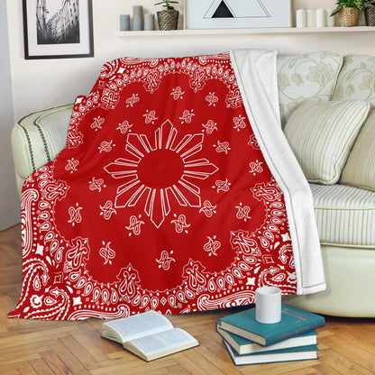 Philippines Filipinos Premium Blanket Sun Bandana Paisley Print Heritage