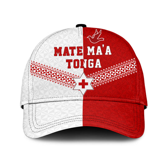 Tonga Cap Mate Ma'a Tonga Rugby Ngatu Tribal Half Style