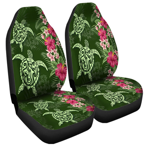 Hawaii Car Seat Covers Polynesian Sea Turtle Hibiscus Tropical Style