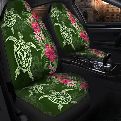 Hawaii Car Seat Covers Polynesian Sea Turtle Hibiscus Tropical Style