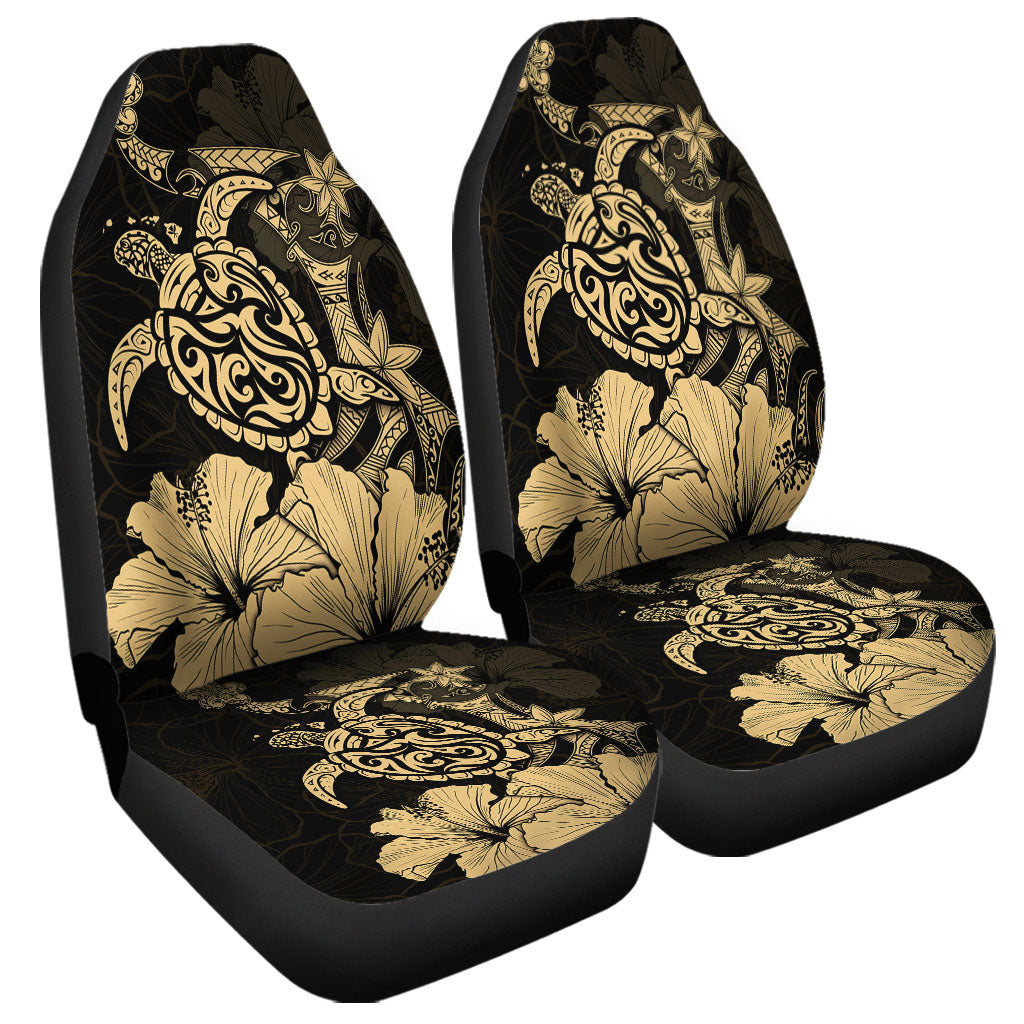 Hawaii Car Seat Covers Golden Honu Hibiscus Serenity Style