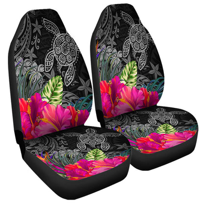Hawaii Car Seat Covers Tropical Honu Hibiscus Garden Style