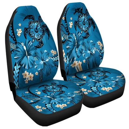 Hawaii Car Seat Covers Blue Honu Hibiscus Island Harmony