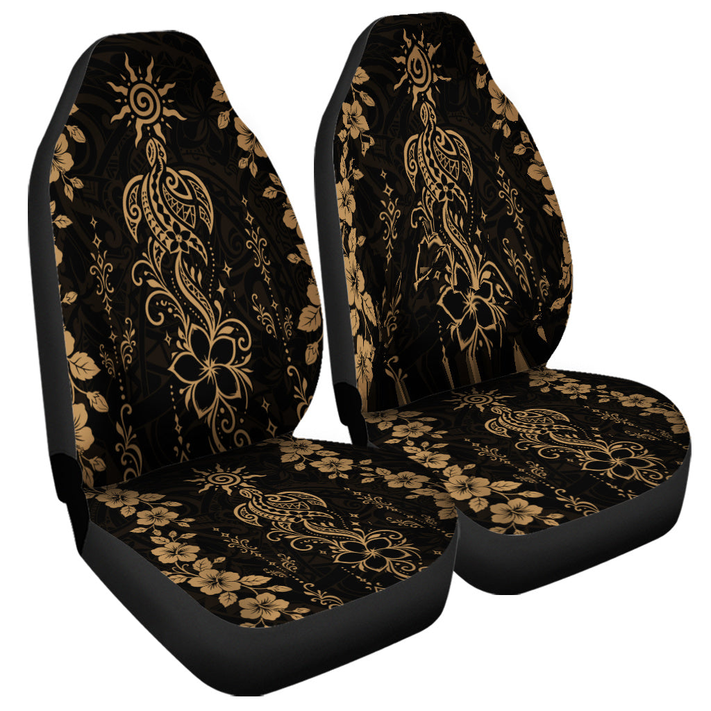 Hawaii Car Seat Covers Vintage Honu Hibiscus Floral Elegance