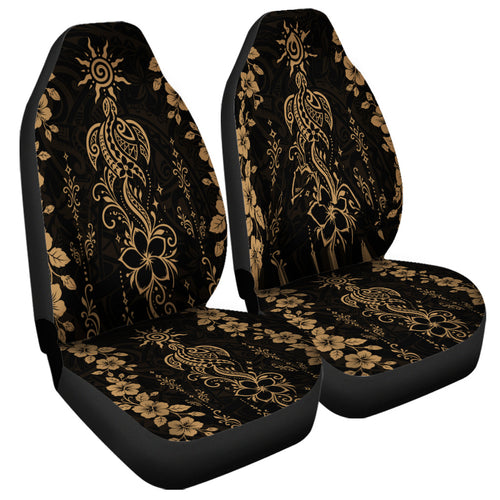 Hawaii Car Seat Covers Vintage Honu Hibiscus Floral Elegance