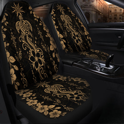 Hawaii Car Seat Covers Vintage Honu Hibiscus Floral Elegance