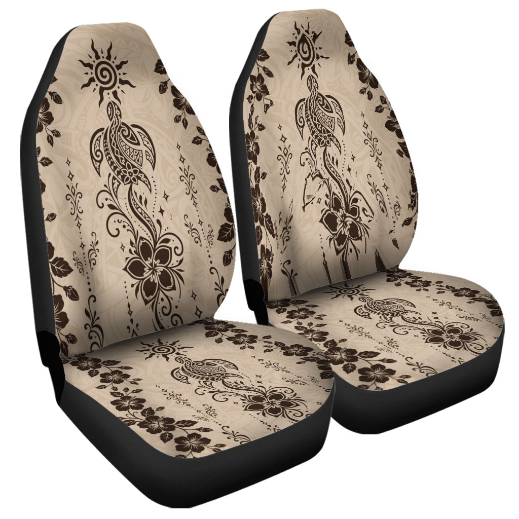 Hawaii Car Seat Covers Vintage Honu Hibiscus Floral Elegance
