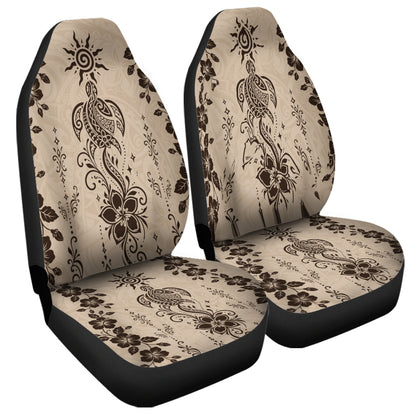 Hawaii Car Seat Covers Vintage Honu Hibiscus Floral Elegance