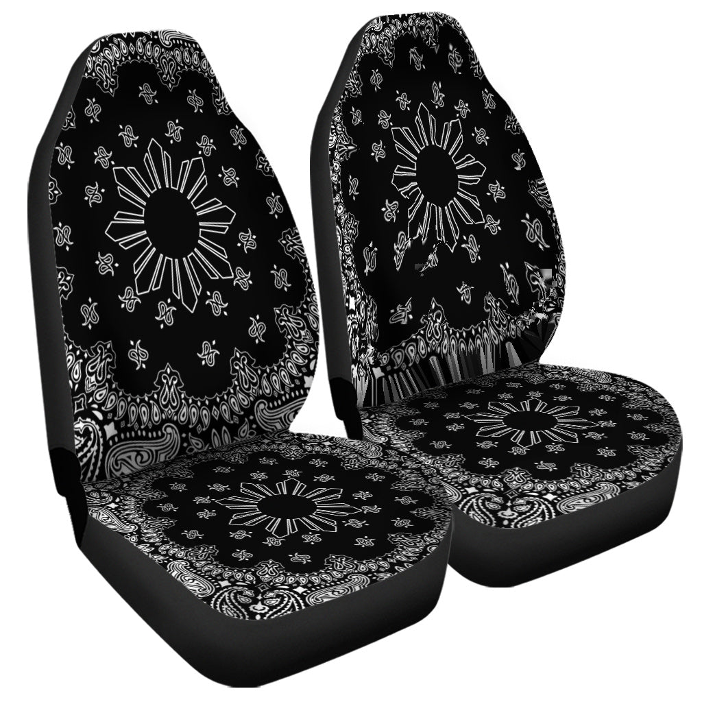 Philippines Filipinos Car Seat Covers Sun Bandana Paisley Print Heritage