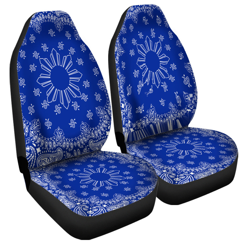 Philippines Filipinos Car Seat Covers Sun Bandana Paisley Print Heritage