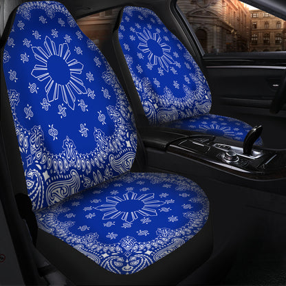 Philippines Filipinos Car Seat Covers Sun Bandana Paisley Print Heritage