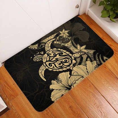 Hawaii Doormat Golden Honu Hibiscus Serenity Style
