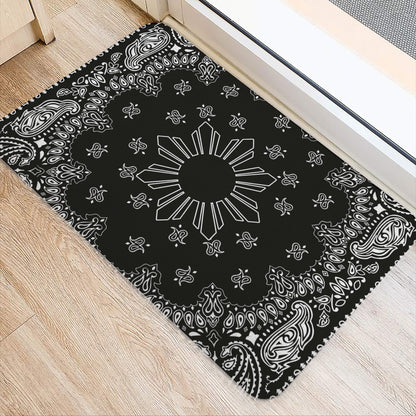 Philippines Filipinos Doormat Sun Bandana Paisley Print Heritage