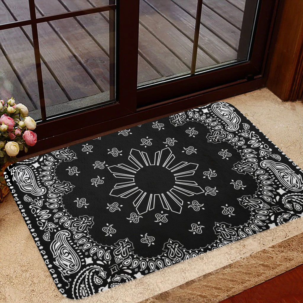 Philippines Filipinos Doormat Sun Bandana Paisley Print Heritage