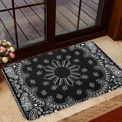Philippines Filipinos Doormat Sun Bandana Paisley Print Heritage