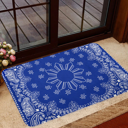 Philippines Filipinos Doormat Sun Bandana Paisley Print Heritage