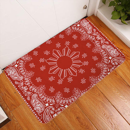 Philippines Filipinos Doormat Sun Bandana Paisley Print Heritage