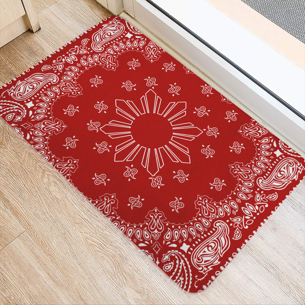 Philippines Filipinos Doormat Sun Bandana Paisley Print Heritage