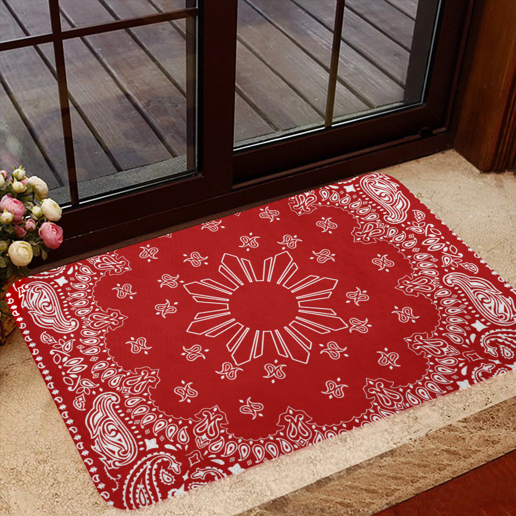 Philippines Filipinos Doormat Sun Bandana Paisley Print Heritage