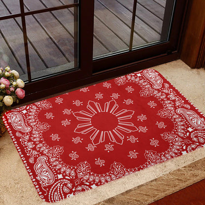 Philippines Filipinos Doormat Sun Bandana Paisley Print Heritage