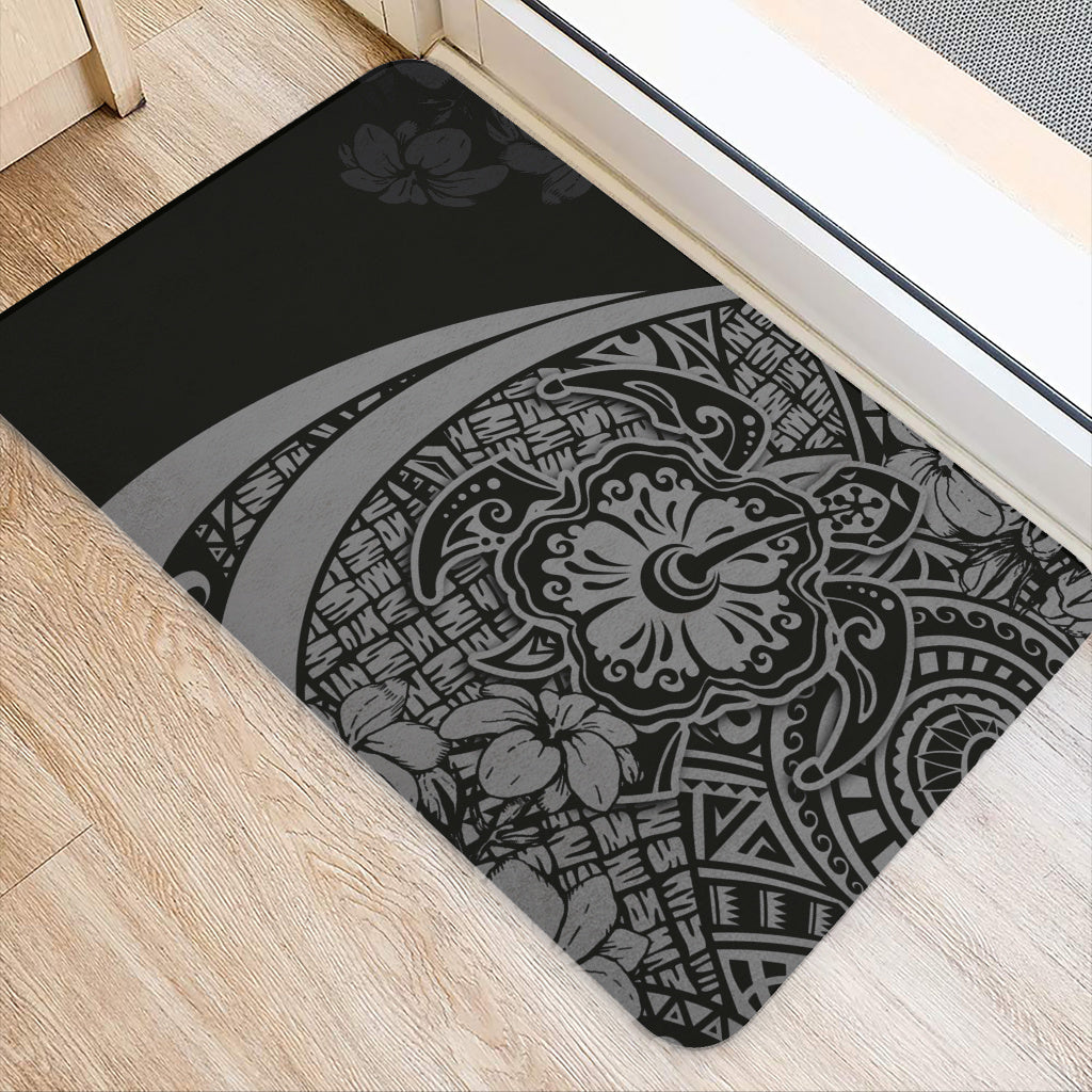 Hawaii Doormat Hibiscus Polynesian Tribal Wave Elegance