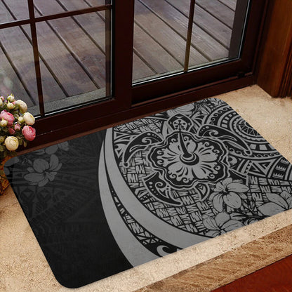Hawaii Doormat Hibiscus Polynesian Tribal Wave Elegance