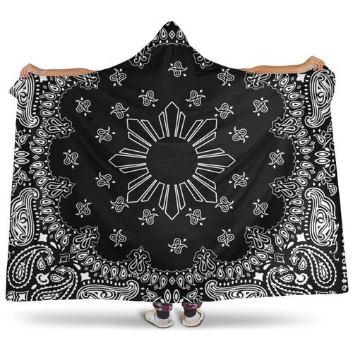 Philippines Filipinos Hooded Blanket Sun Bandana Paisley Print Heritage