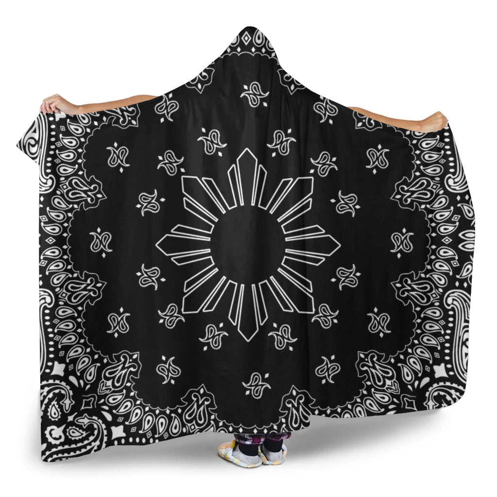 Philippines Filipinos Hooded Blanket Sun Bandana Paisley Print Heritage