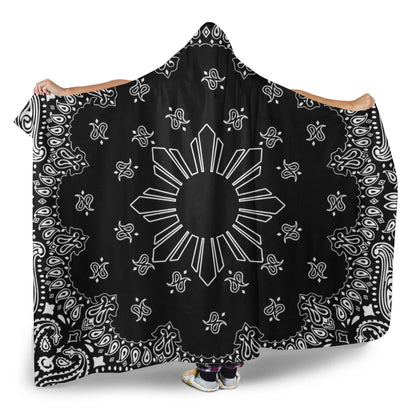 Philippines Filipinos Hooded Blanket Sun Bandana Paisley Print Heritage