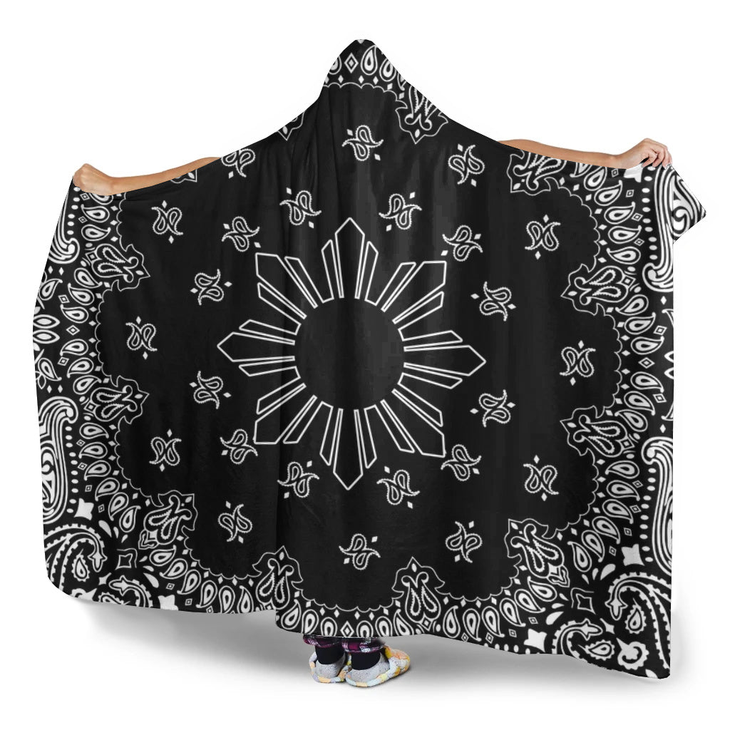 Philippines Filipinos Hooded Blanket Sun Bandana Paisley Print Heritage