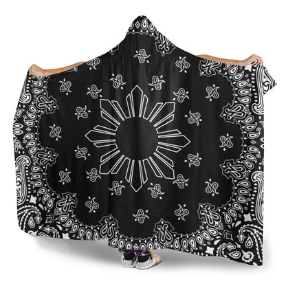 Philippines Filipinos Hooded Blanket Sun Bandana Paisley Print Heritage