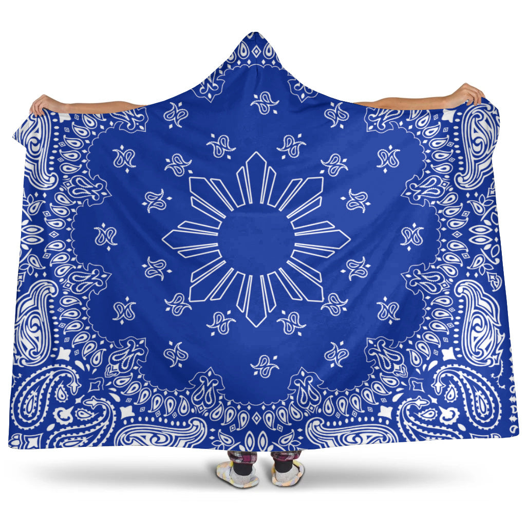 Philippines Filipinos Hooded Blanket Sun Bandana Paisley Print Heritage