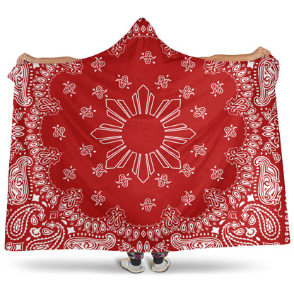 Philippines Filipinos Hooded Blanket Sun Bandana Paisley Print Heritage