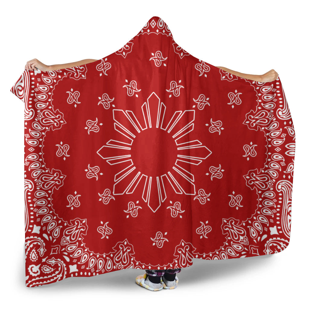 Philippines Filipinos Hooded Blanket Sun Bandana Paisley Print Heritage