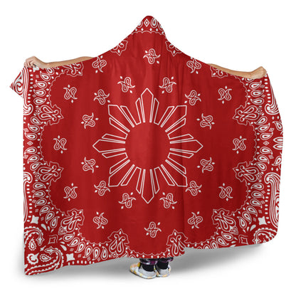 Philippines Filipinos Hooded Blanket Sun Bandana Paisley Print Heritage