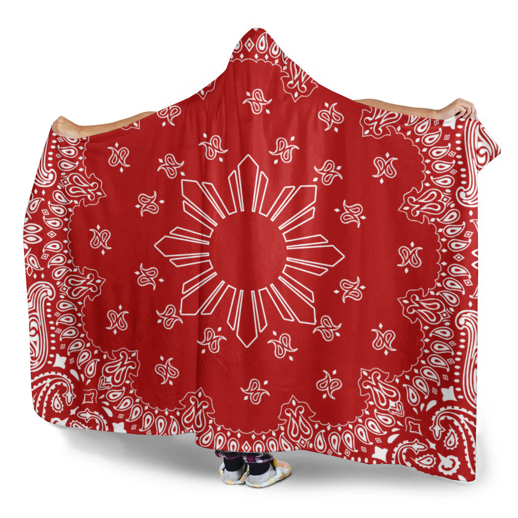 Philippines Filipinos Hooded Blanket Sun Bandana Paisley Print Heritage