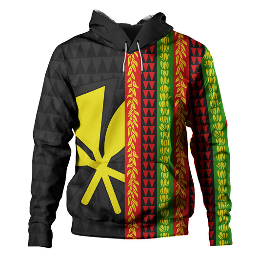 Hawaii Hoodie Flag Tribal Stripe Island Pride Style
