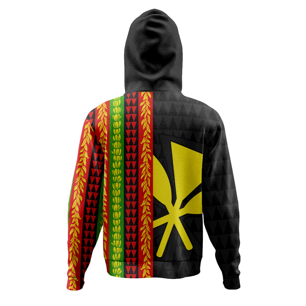 Hawaii Hoodie Flag Tribal Stripe Island Pride Style