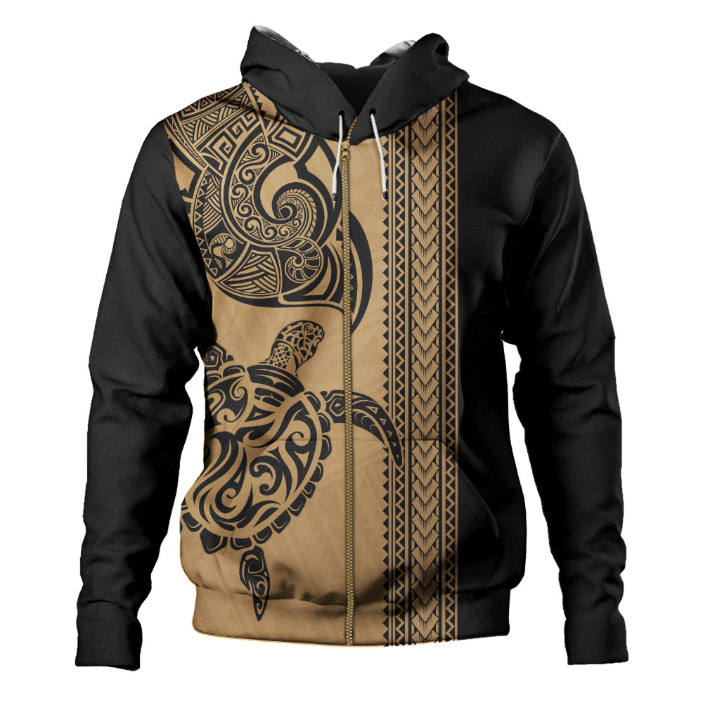Hawaii Hoodie Polynesia Tribal Turtle Tattoo