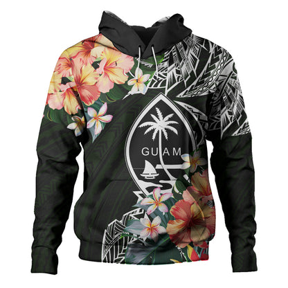 Guam Hoodie Tribal Tropical Leaves