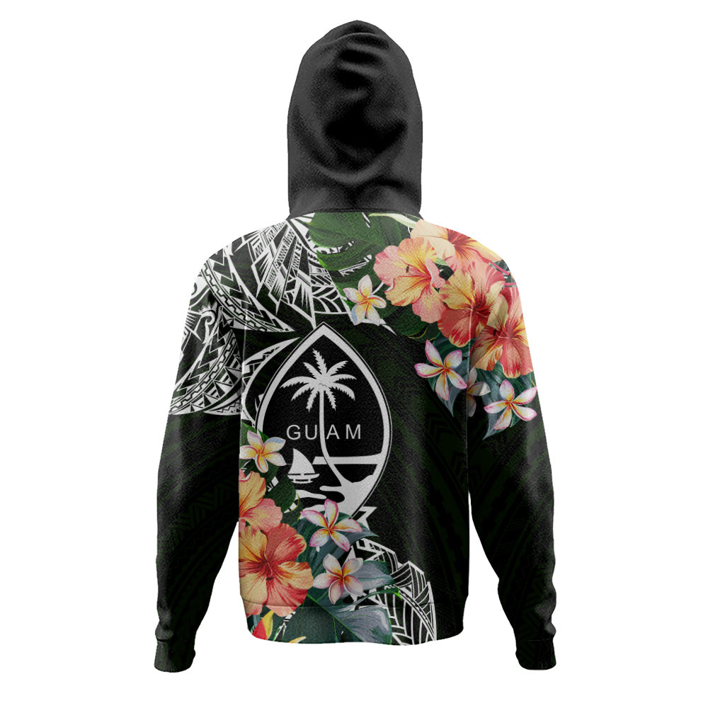 Guam Hoodie Tribal Tropical Leaves