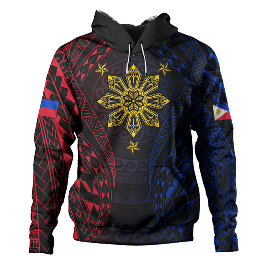 Philippines Filipinos Hoodie Sun Flag Tribal Tattoo Pattern